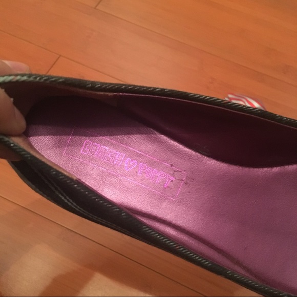 Coach Poppy / Plaid Flats with Striped Bows - Picture 3 of 4